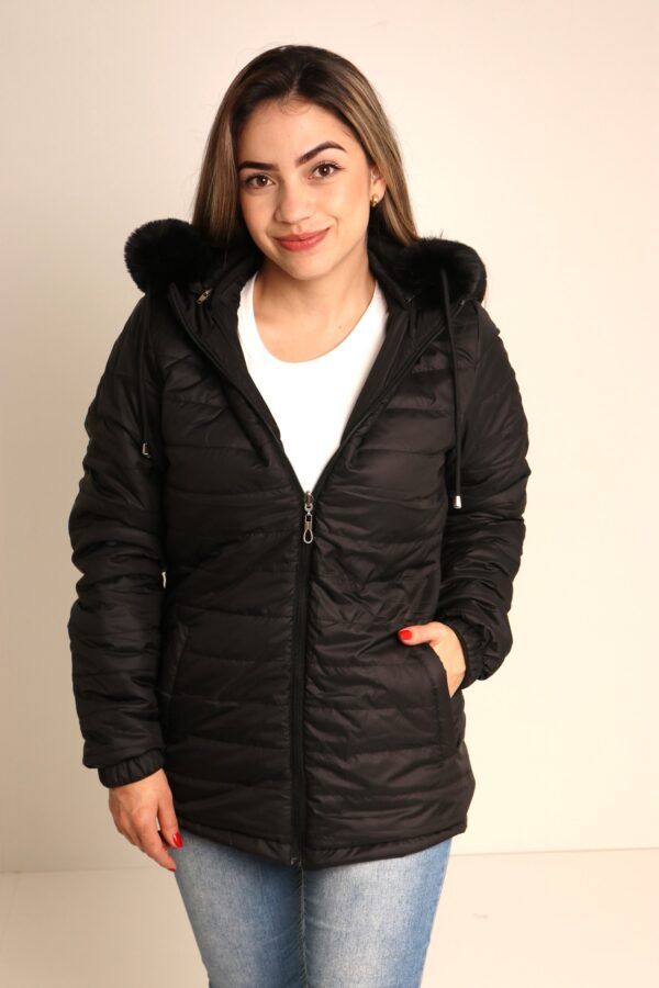 Jaqueta Feminina Dupla Face Nylon-Ref. 2404