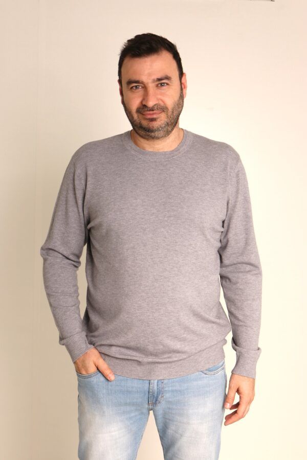 Suéter Masculino Gola Redonda Plus Size-Ref.2470