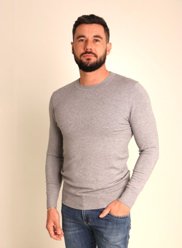 Suéter Masculino Gola Redonda Liso-Ref. 2468