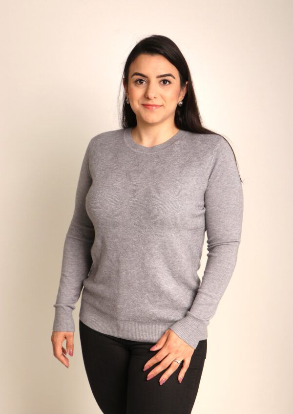 Suéter Feminino Plus Size Gola Redonda Trabalhada-Ref. 2464