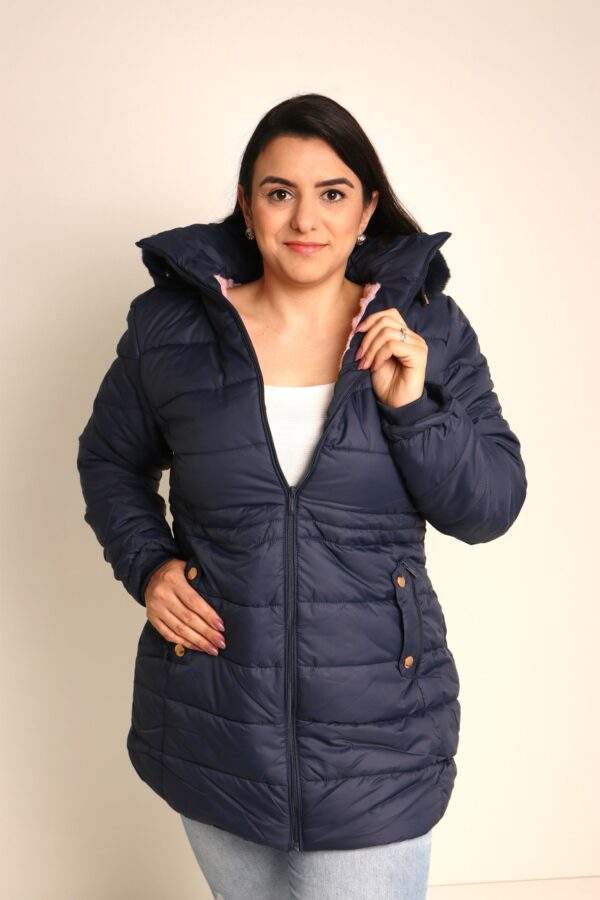Jaqueta Feminina Plus Size Nylon Forrada  (G1 ao G4)-Ref. 2337