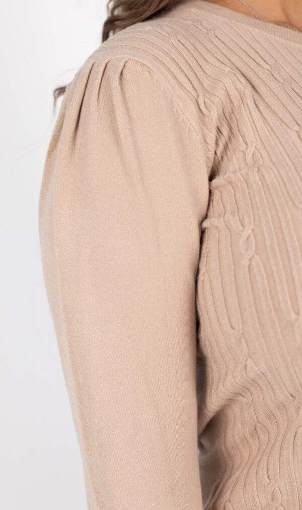 Suéter Feminino Gola Redonda Trabalhado Plus-Ref.S02325 - Imagem 4