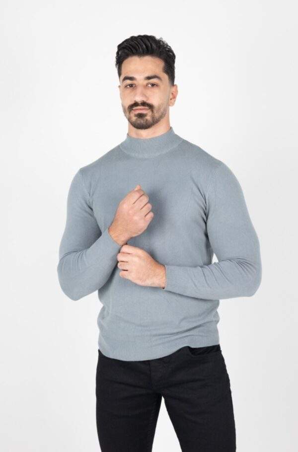Suéter Masculino Gola Média Liso-Ref.S03025