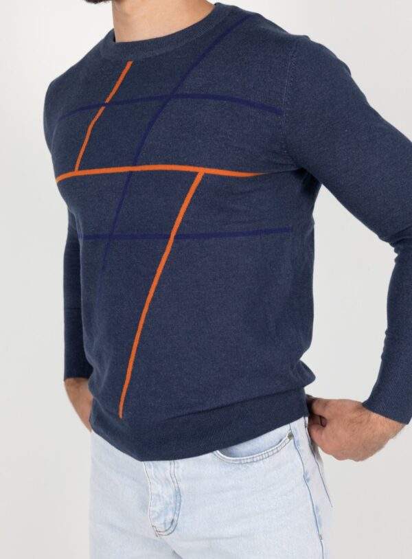 Suéter Masculino Gola Redonda Trabalhado-Ref.S03425 - Imagem 2