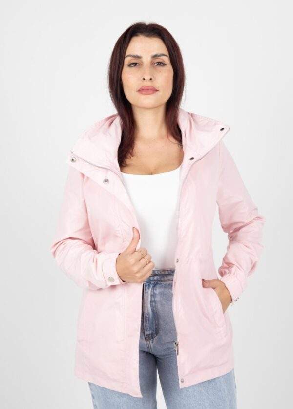 Jaqueta Feminino Corta Vento Com Capuz-Ref.J00725