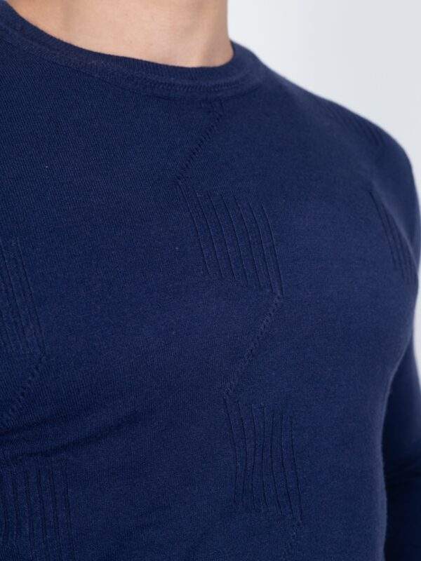 Suéter Masculino Gola Redonda Trabalhado-Ref.S03525 - Imagem 3