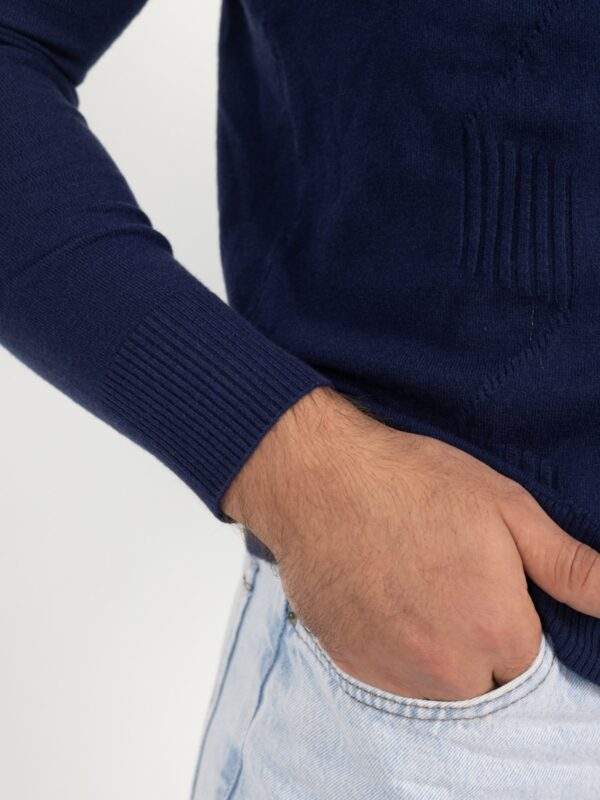 Suéter Masculino Gola Redonda Trabalhado-Ref.S03525 - Imagem 2