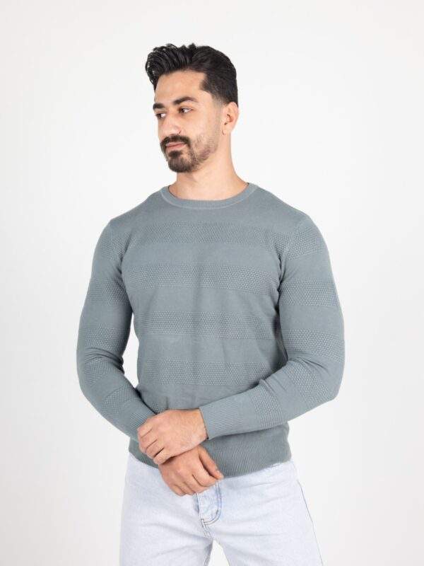 Suéter Masculino Gola Redonda Trabalhado-Ref.S03225