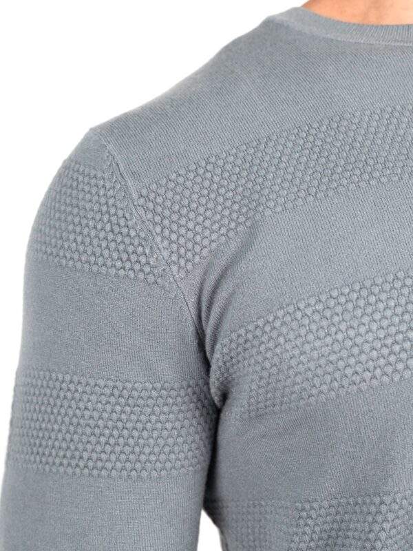 Suéter Masculino Gola Redonda Trabalhado-Ref.S03225 - Imagem 3